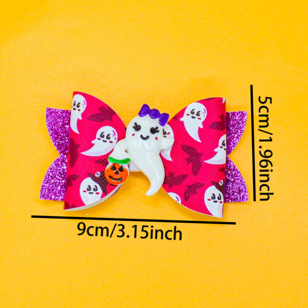 Wholesale Halloween Pumpkin Ghost Skull Eyeball Print Children's Hairpin