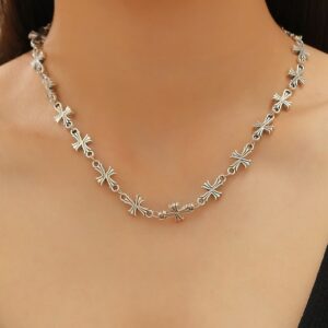 08 antique silver necklace dz-919 (pattern)