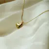 Wholesale PVD Coated 18K Gold Plated Geometric 304 Stainless Steel Simple Style Waterproof Non Tarnish 304 Stainless Steel Necklace