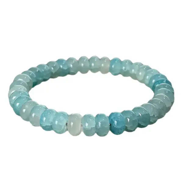 Handmade Beaded Bracelet XiYun TK Lapis Lazuli Aquamarine Agate Green Agate Abacus Beads Jewelry For Men And Women