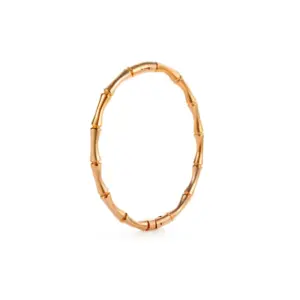 14-B-6 Rose Gold Bamboo Bracelet round