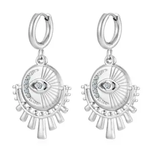 Steel Sky Eye with Diamond Ear Clip MS-678
