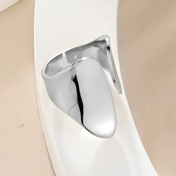 PVD Coated 14K Gold Plated Geometric 304 Stainless Steel Simple Style Commute Waterproof Non Tarnish Open Rings