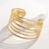 Wholesale Fashion Lines 304 Stainless Steel 18K Gold Plated Stainless Steel Bracelets In Bulk
