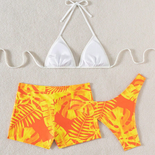 oly-8f91735b35c721d313f0645567921678 Wholesale 2025 New Swimsuit Amazon Split Bikini Cross-Border Printed Sexy Split Swimsuit Three-Piece Bikini