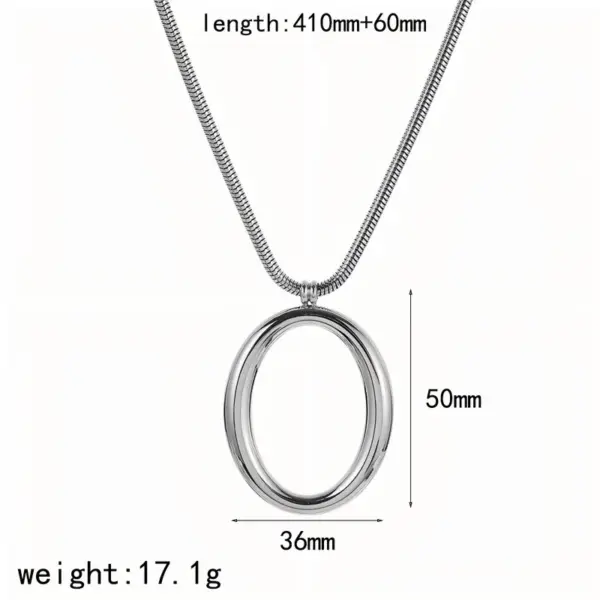 Wholesale PVD Coated Real Gold Plated 18K Geometric 304 Stainless Steel Simple Style Classic Waterproof Non Tarnish Earrings Necklace