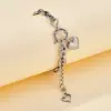Real Gold Plated Smile Face Heart Shape Flower 304 Stainless Steel Casual Hip-Hop Waterproof Non Tarnish Bracelets