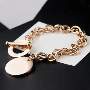 Rose Gold Round Bracelet