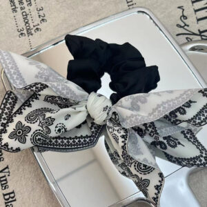 Cashew flower hair tie-white / Jane yue