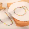 Wholesale Jewelry Fashion Butterfly 304 Stainless Steel PVD Coated Gold Plated Bracelets Necklace
