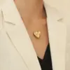 Wholesale Fashion Heart Shape Titanium Steel Plating Necklace 1 Piece
