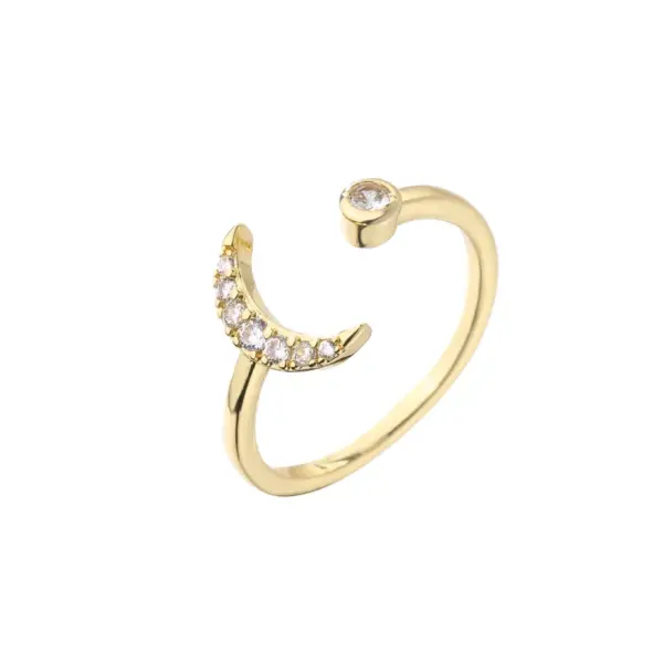 Wholesale Copper Plating Star Zircon Copper Rings