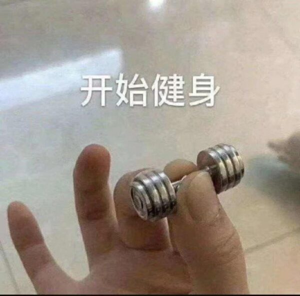 Wholesale 1:12 dollhouse dollhouse mini gym model ob11 accessories metal dumbbell sports model