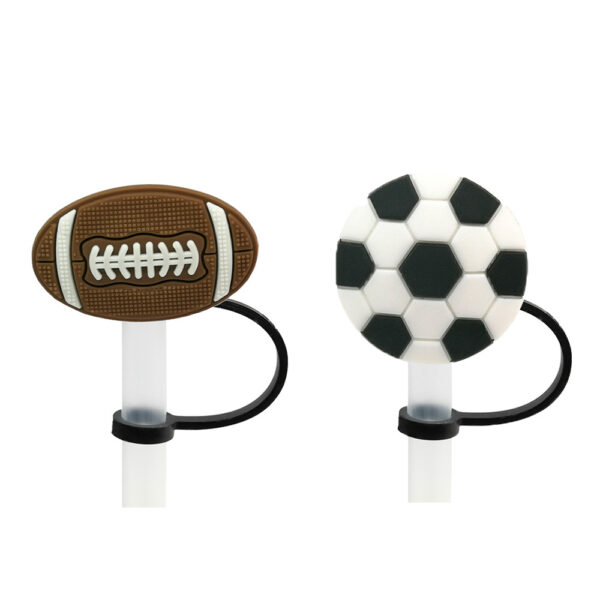 Wholesale Cartoon Party Straw Cover Straw Cap Silicone Dust Plug