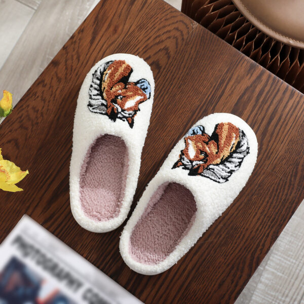 Wholesale Ins Popular Amazon Cotton Slippers for Men and Women, Comfortable Plush with Horse Head Embroidery, Aliexpress Independent Site