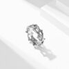 Wholesale Cross-Border European and American Thorn Vine Braided Titanium Steel Ring Niche Stylish Genderless Qianfeng Hand Jewelry