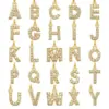 Wholesale Fashion Letter Titanium Steel Inlay Zircon Pendant Necklace
