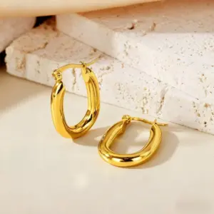 YX4TY Ear Clip Style Gold 25mm