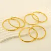 Wholesale PVD Coated 18K Gold Plated Solid Color Stainless Steel Simple Style Waterproof Non Tarnish 304 Stainless Steel Bangle
