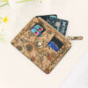 oly-8fef992a83838941168e92de455844a1 Wholesale Vintage Exquisite Multi Card Bag Portuguese Cork Ultra-thin Ultra-light 10 Card Zipper Small Wallet Coin Purse