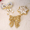 Wholesale Christmas decorative ornaments, 3D snowflake bows