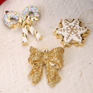 Wholesale Christmas decorative ornaments, 3D snowflake bows