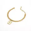Wholesale Fashion Letter 304 Stainless Steel 18K Gold Plated Shell Stainless Steel Bracelets In Bulk