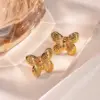 Wholesale 1 Pair Sweet Classic Style Butterfly Butterfly 304 Stainless Steel Imitation Gold Electroplating Ear Studs