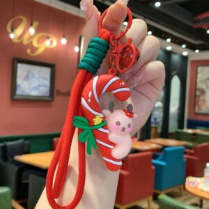 Christmas hanging rope [candy cane] / 6cm long