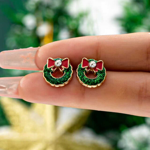 Wholesale Christmas tree boot light bulb earrings