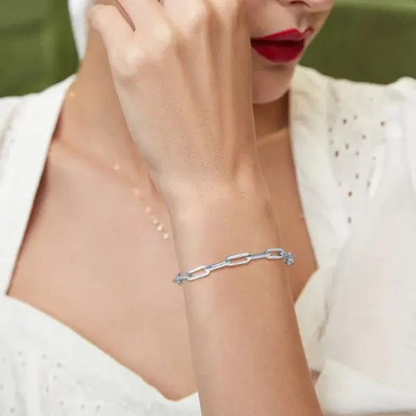 PVD Coated Real Gold Plated 18K Gold Solid Color 304 Stainless Steel IG Style Waterproof Non Tarnish 304 Stainless Steel Bracelets