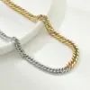 Wholesale Vacuum Plating Real Gold Plated Geometric 304 Stainless Steel Fashion Waterproof Non Tarnish Necklace