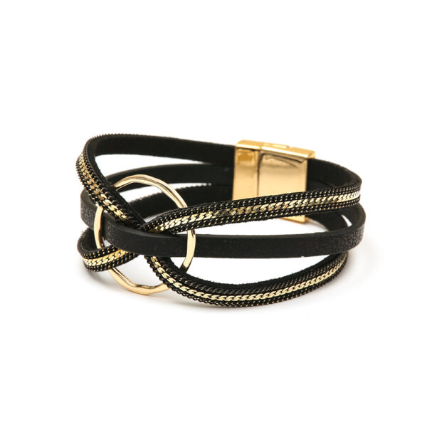 Wholesale bracelet magnetic buckle PU leather bracelet