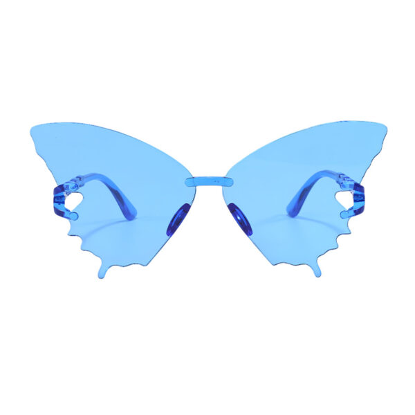 Wholesale New Butterfly Glasses Integrated Lens Sunglasses Fashion Trend Personalized Cross-border Glasses Europe and America Street Little Red Book