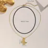 Wholesale 316 Stainless Steel Copper Sun Star Moon Electroplated 18K Real Gold Plated Elegant Cable Chain Pendant Necklace