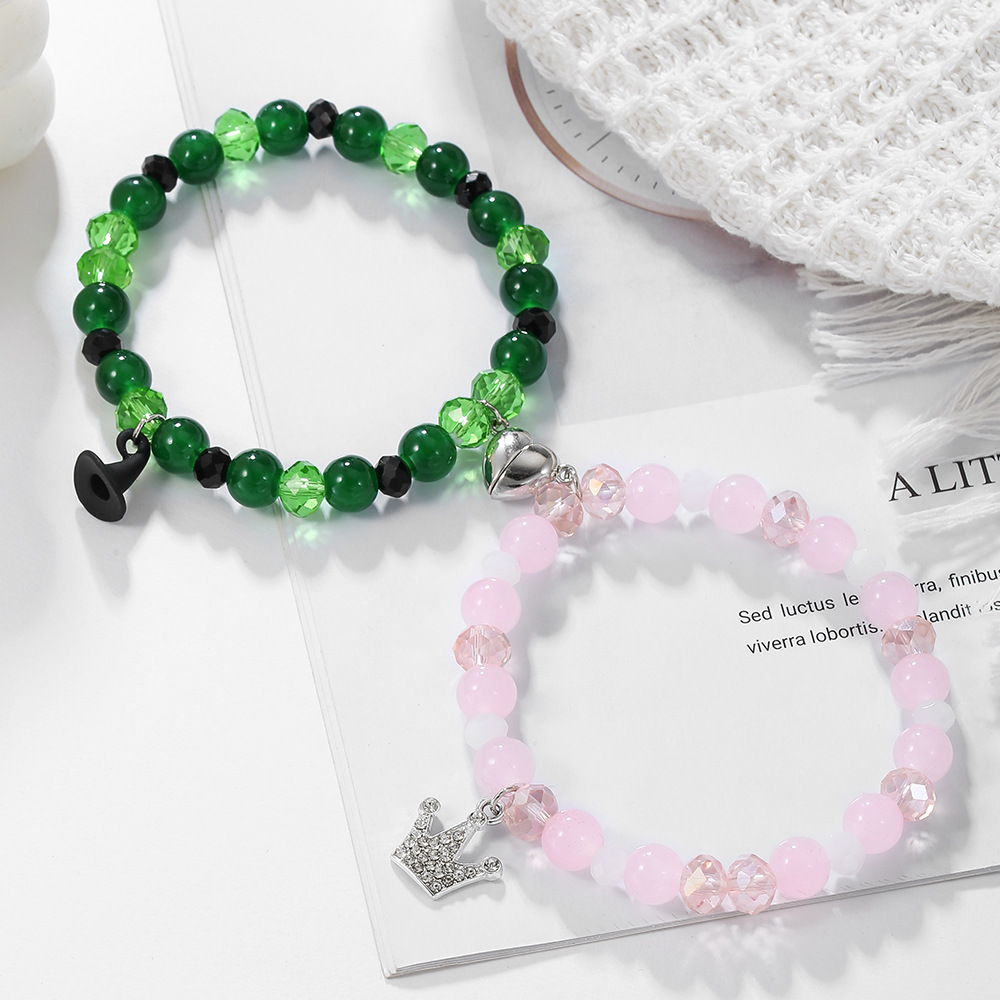 Wholesale Cross-border hot magic bad witch beaded bracelet love magnet good friend friendship bracelet men and women bracelets