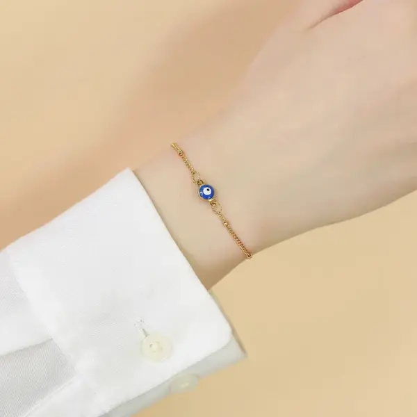 Fashion Eye 201 Stainless Steel Stainless Steel Bracelets In Bulk