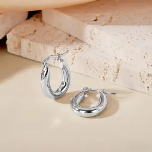 YX4TY Ear Clip Style in Steel Color 20mm