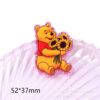 Wholesale New loose powder cross-border cartoon bear and dog cute jewelry acrylic pins, adorable DIY patch accessories
