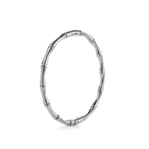 14-B-8 Steel Color Bamboo Bracelet round