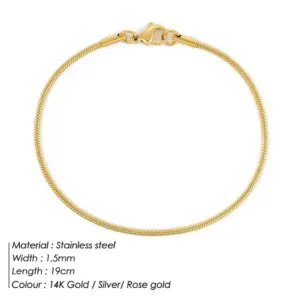 1.5mm Gold-19cm-15677