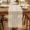 Wholesale Fine mesh hollow lace table runner decoration