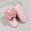 oly-904593d4bc5d19baad4bdfa19030127c Wholesale delivery fashion lka dot bow slippers women's summer outer wear thick bottom indoor one-word sandals beach shoes
