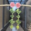Wholesale Cross-border creative flower color transparent candy color mother's day acrylic letter earrings holiday gift earrings
