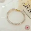 Wholesale PVD Coated Real Gold Plated 18K Gold Geometric 304 Stainless Steel Fashion Waterproof Non Tarnish 304 Stainless Steel Bracelets