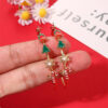 Wholesale Christmas Tree Snowflake Santa Claus Large Hoop Earrings