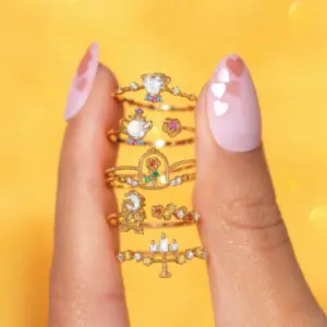 Wholesale Cartoon Character Colorful Copper Casual Simple Style Open Rings Rings