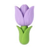 Wholesale Tulip Silicone Beads Flower Loose Beads