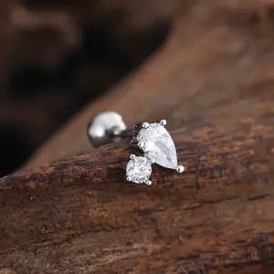 3457 Silver / Ear Studs