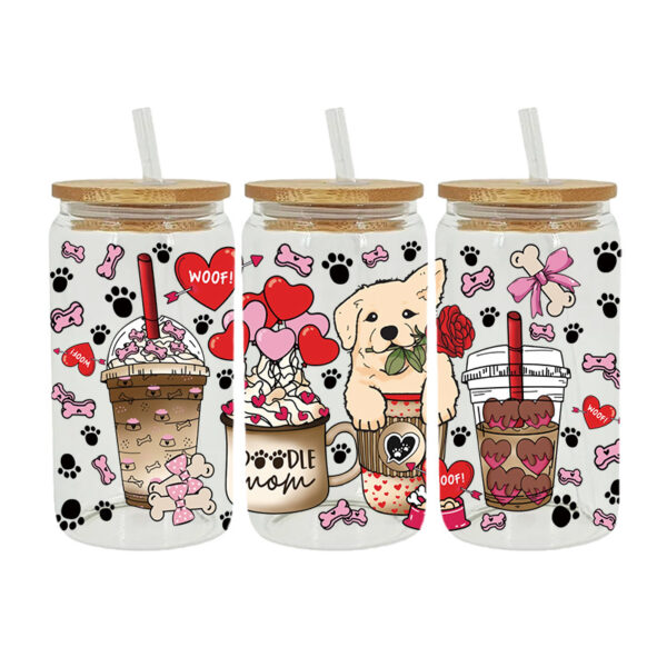 Wholesale New Cartoon printing UV Cup sticker crystal logo pattern 23 cmX11cm in stock